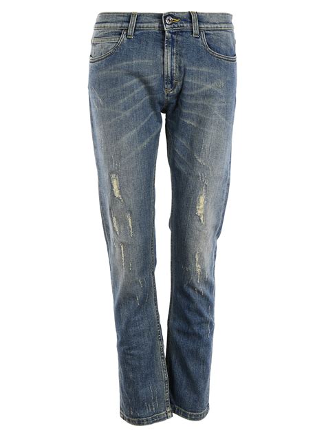 gucci jeans uomo|gucci ripped denim jeans.